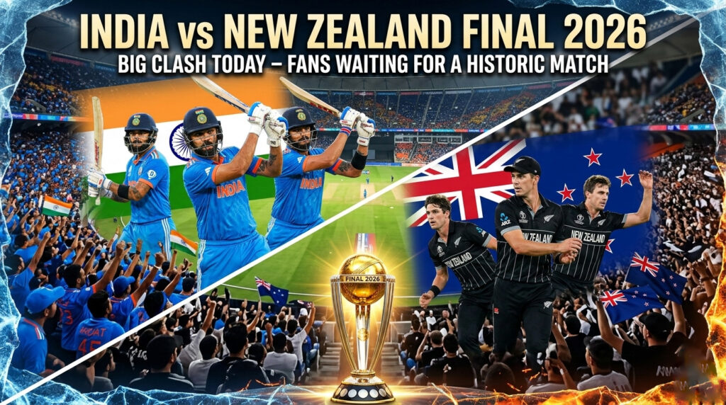 🏏 India vs New Zealand Final 2026 Live Score, Final Result, Full Scorecard, Highlights and Man of the Match